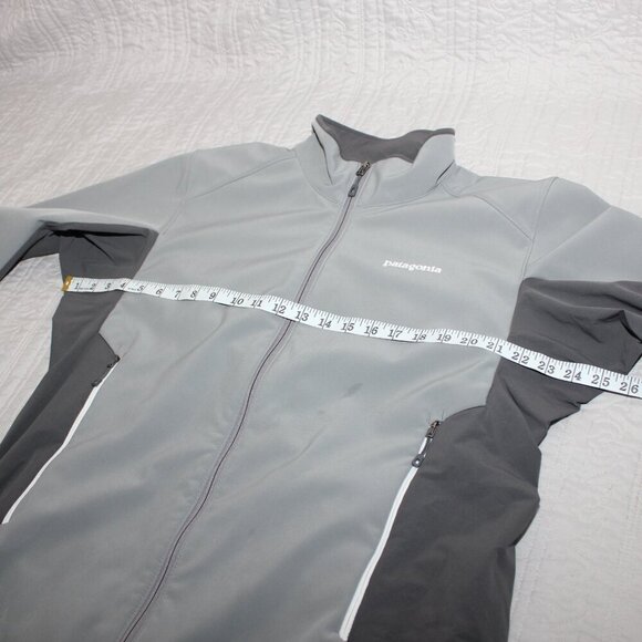Patagonia Mens Adze Hybrid Jacket Gray on Gray Size Large Polartek Windblock - Picture 8 of 9